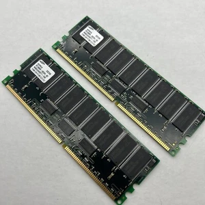 1GB PC1600R ( 2x512mb ) CL2 ECC DDR SDRAM DIMM Samsung 64mx72 Server Memory - Picture 1 of 9