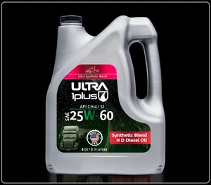 Ultra1Plus 25W-60 Blend Diesel Motor Oil API CH-4/SJ (Green) – 1 Gal (4 QTS) - Foto 1 di 7