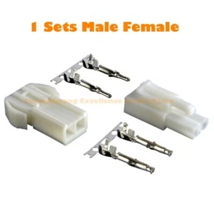 100 juegos EL pequeño Tamiya macho hembra 2P 4,5 mm enchufe conector de paso para coche dron - Imagen 1 de 18