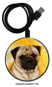 Zoomies Phone and Device Charger - Fawn Pug - Picture 1 of 1