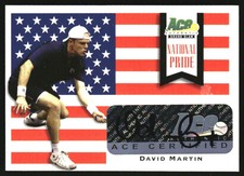 2013 Ace Authentic Grand Slam National Pride Autographs #NPDM1 David Martin