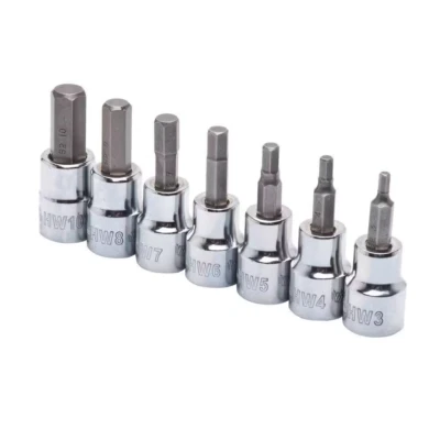 Husky 3/8 in Drive Metric Hex Bit Socket Set 7-Piece - Image 1 of 4