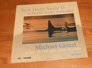 Michael Gettel San Juan Piano Passages Poster Flat 1996 Promo 12x12 RARE sharks - Picture 1 of 2
