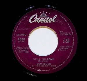 Bob Seger - Still the Same / Feel Like a Number 45 RPM Record Classic Rock - Picture 1 of 2