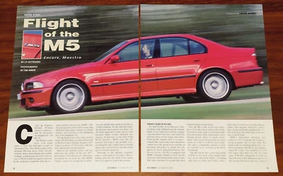 ARTÍCULO REVISTA BMW M5 E39 AUTOWEEK SEDÁN DEPORTIVO BERLINA ALEMANIA Foto 1 de 4