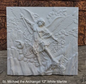 Historical religious Mythological St. Michael the Archangel wall angel 12" art - Picture 1 of 7