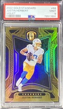 2022 Gold Standard Justin Herbert Violet /10 Chargers MVP Collectors SP PSA 9