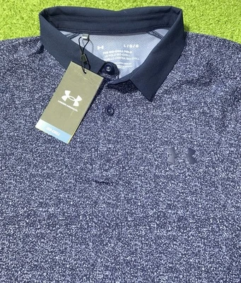 Polo de golf Under Armour para hombre grande The Iso-Chill azul jaspeado NUEVO Foto 1 de 4