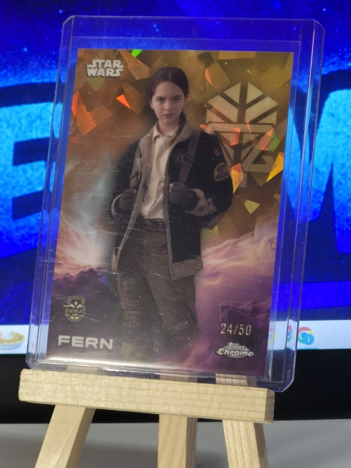 FERN- 2025 Topps Star Wars Sapphire Orange Refractor 24/50 - Image 1 of 4