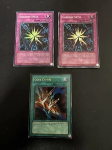 Yugioh! Cost Down - DR1-EN215 - Ultra Rare holo + 2x Shadow Spell ske-041 holo - Picture 1 of 2