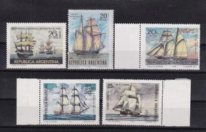TIMBRE STAMP 5 ARGENTINE Y&T# BATEAU BOAT VOILIER NEUF**/MNH-MINT 1970 ~F39 - Picture 1 of 1
