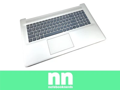 HP 17-CN Laptop Topcase Con Tastiera Francese AZERTY Argento 6070B1894807 - Immagine 1 di 4