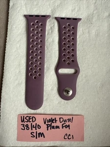 Authentic Genuine Original Apple Watch Band, Nike Plum Fog 38mm Small - Picture 1 of 4