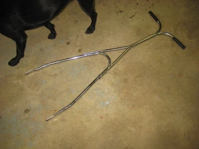 Manillar cromado vintage de 18" sin nombre para cortadora de césped Foto 1 de 4