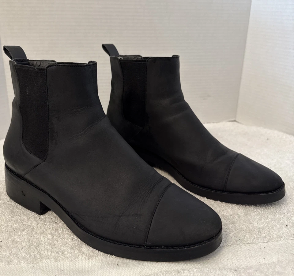 Cole-Haan Women’s Mara Grand OS Black Leather Waterproof Chelsea Boots Size 9B - Image 1 of 4