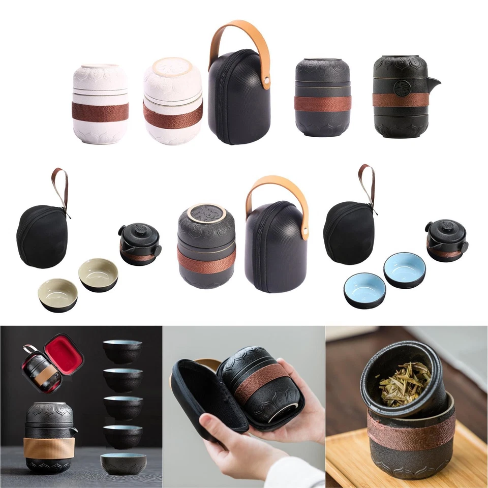 Tragbares Reise-Tee-Set Keramik Gongfu Porzellan Teetasse Handgefertigtes - Bild 1 von 1