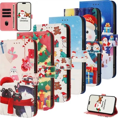 For ZTE A73 A75 A35E A76 A56 A36 A74 A52 Painted Leather Wallet Case Phone Cover - Image 1 of 4