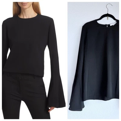 Blusa vaquera manga campana aleteada para mujer talla mediana NUEVA SIN ETIQUETAS FRAME Foto 1 de 4