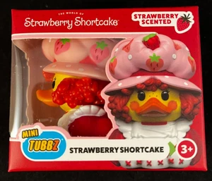 Mini Tubbz - Strawberry Shortcake - Scented - Rubber Duck - Approx 2" High - Picture 1 of 7