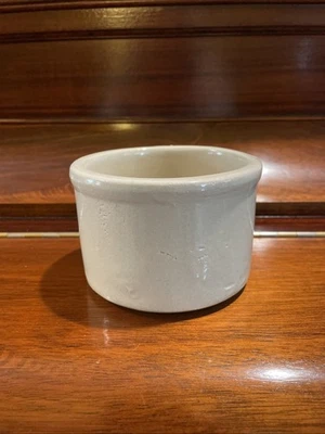 Vintage 1990's Roseville USA Small 3x4 Classic Stoneware Clay Pottery Crock - Image 1 of 4