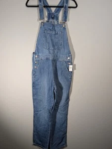 Gap Womens Pasadena Slouchy Denim Overalls Sz S Streetwear Festival Farmlife - Picture 1 of 10