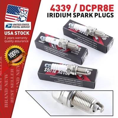 Fit For 2006-2008 BMW Z4 Brand-New Iridium Spark Plugs OEM# 4339 DCPR8E (6Pcs) - Image 1 of 4