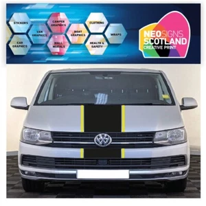 Volkswagen Transporter Caddy Front Van Stripes Graphics Stickers VWB03 - Picture 1 of 2
