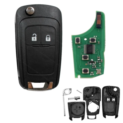 Auto Schlüssel Fernbedienung 433 MHz Sender + ID46 Transponder passend für Opel - Bild 1 von 4
