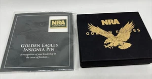 NRA Coleccionables 2 Piezas Águilas Doradas Hebilla de Cinturón Conmemorativa e Insignia Prendedor - Imagen 1 de 14