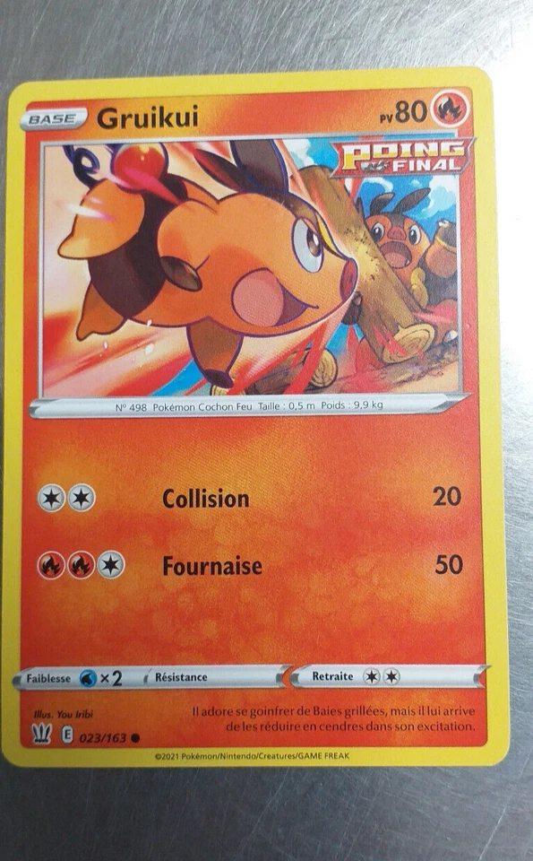 Karte Pokémon Floink 023/163 Styles De Combat, Sorti Des Booster, Französisch - Bild 1 von 1
