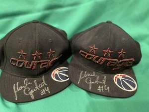 Marcin Gortat Autographed pair of hats , Washington Wizards, NBA. - Picture 1 of 4