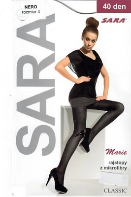 Damen Strumpfhose Strümpfe aus Mikrofaser mit Baumwollzwickel schwarz 40 den  - Bild 1 von 2