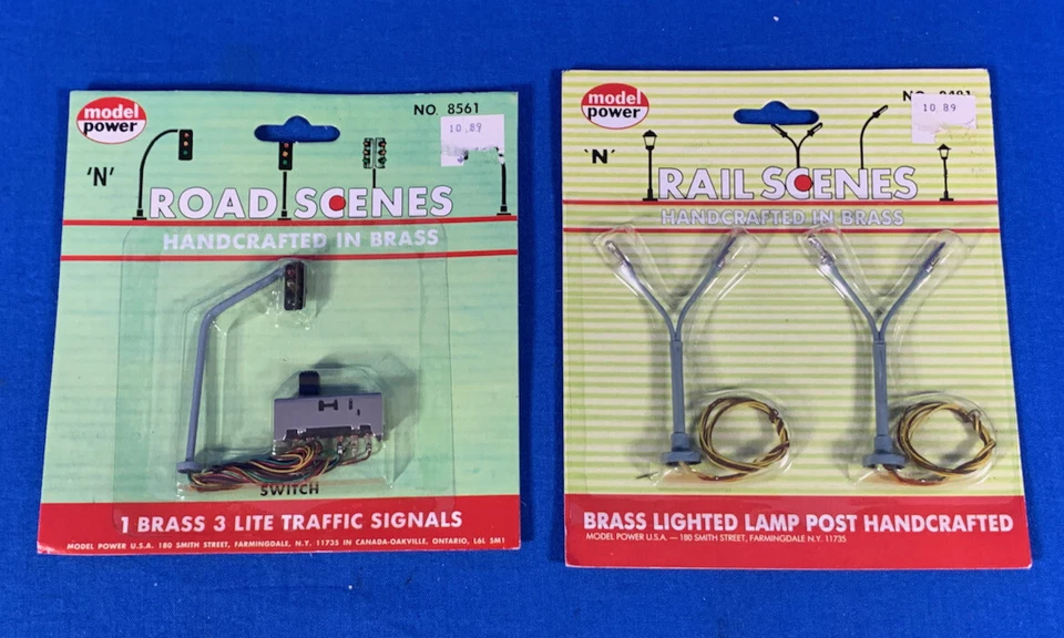 MODEL POWER N GAUGE TRACK SCENERY 1:160 SCALE 8561 RIGHT 8481 - FACTORY SEALED - Image 1 of 4