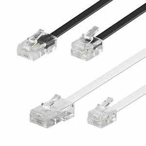 RJ11 to RJ45 Modem Cable Connect Router To ADSL RJ45 Socket Patch Lead HUB Lot - Picture 1 of 16