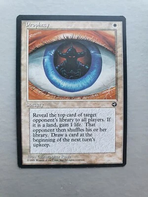 Prophecy, MTG Homelands (1995) Common White Sorcery NM - Image 1 of 2
