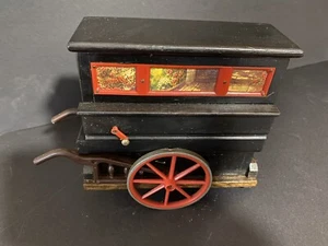 Antique Wood Hurdy Gurdy Music Box. Made by Talent in England. Working Music - Picture 1 of 11