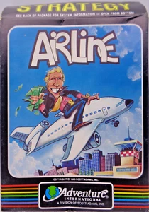 COMMODORE 64/128 -- AIRLINE (ADVENTURE INTERNATIONAL - DISK) - Bild 1 von 6
