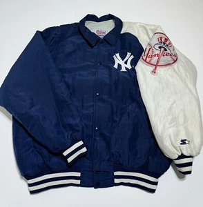 Chaqueta de Colección Años 90 New York Yankees Starter Puffer Dugout Colección Diamante XL - Imagen 1 de 9
