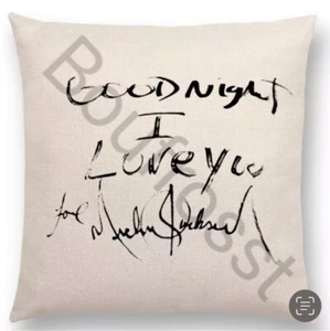 Michael Jackson Pillow Case REPRODUCTION signed autograph signature - Picture 1 of 1