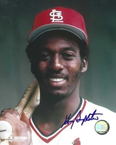 Signed GARRY TEMPLETON 8X10 St. Louis Cardinals Autographed  Photo -  COA - Picture 1 of 1
