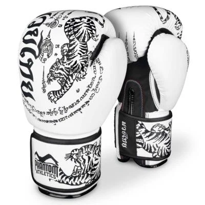 PHANTOM Profi Boxhandschuhe APEX MUAY THAI |K1 Kick Thai Boxen MMA Profi Weiss - Bild 1 von 4