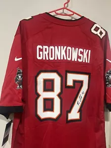 Rob Gronkowski Signed Autographed Tampa Bay Buccaneers Football authentic jersey - Picture 1 of 4
