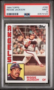 Tarjeta Reggie Jackson 1984 Topps #100 Angels grado PSA 9 COMO NUEVA - Imagen 1 de 2