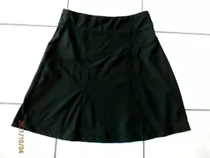 LL BEAN Womens Black Knit Skirt Outdoor Elastic Waist Beach Sz Small E313 - Picture 1 of 6