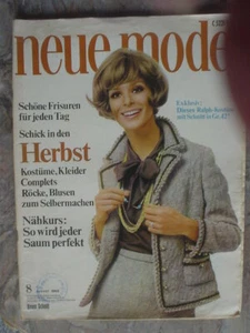 NEUE MODE Neuer Schnitt 1968 /08 Herbst Kostüme Kleider komplett Nähkurs: Saum - Bild 1 von 2
