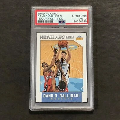 2015-16 NBA Hoops #237 Danilo Gallinari Signed AUTO PSA Slabbed Nuggets - Image 1 of 2