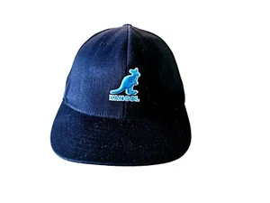 Authentic Cap 3D Wool Flexfit Black Blue Logo Sz 6 7/8- 7 1/4 (S/M) - Picture 1 of 7