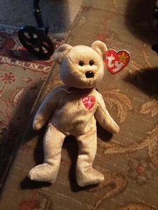1999 SIGNATURE BEAR - Ty Beanie Baby RARE MINT ORIGINAL Retired w/ ERROR - Bild 1 von 6
