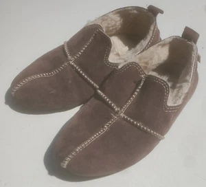 Tamarac Women's Size US 7 Dark Brown Leather Sherpa Slipper Booties - Picture 1 of 13