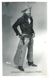 Tombstone General Store Arizona Man in Cowboy Gear Souvenir Real Photo Postcard - Picture 1 of 2